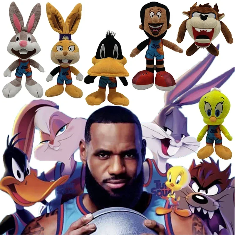 

Anime Space Jam Plush Toys James Bugs Bunny Lola Bunny Rabbit Duck Cosplay Plushie Pillow Cartoon Stuffed Figures Christmas Gift