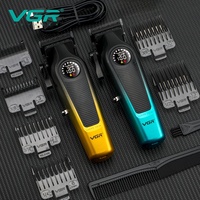 VGR Hair Trimmer Electric Hair Cut Machine Professional Barber Clippers Cordless Rechargeable LED Hair Trimmer for Men V-996