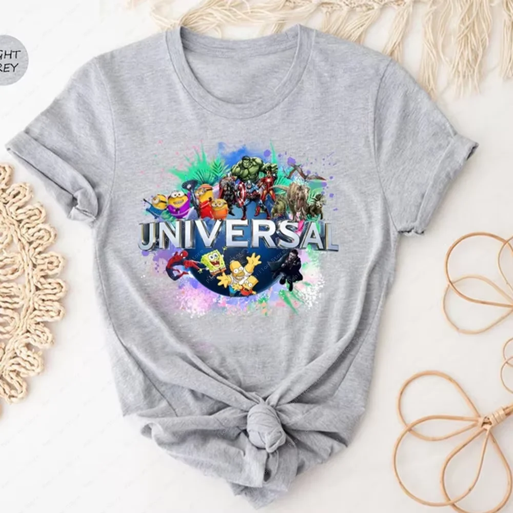 ディズニー ユニバーサル スタジオ ガールズ ミニオンズ トップ コットン ファミリー バケーション Tシャツ ティー パーティー ギフト 旅行 プラスサイズ オーバーサイズ Tシャツ 2025