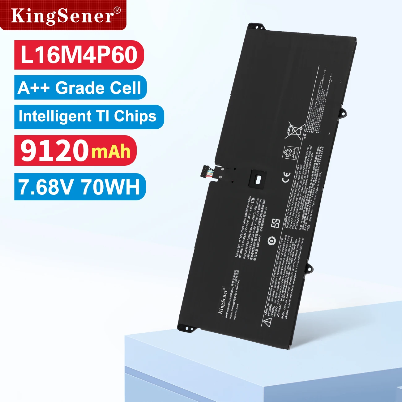 KingSener L16M4P60 Laptop Battery For Lenovo Yoga 920-13IKB Series Ideapad Flex Pro-13IKB-81TF 6 Pro-13IKB L16C4P61 5B10N17665