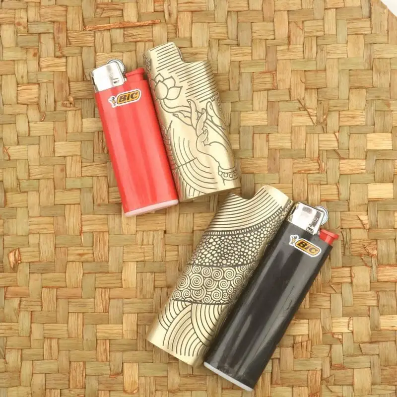 1Pc Pure Copper Bic Lighter Shell, Suitable for Bicj3J5 Lighter