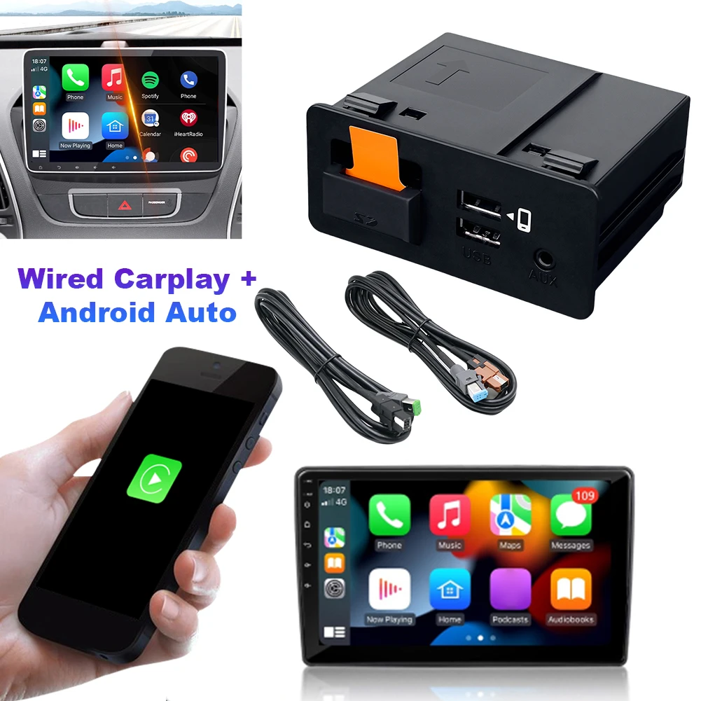 Wired CarPlay Android Auto HUB Retrofit USB Kit TK78-66-9U0C USB Hub Adapter Plug and Play for Mazda 2 3 6 CX3 CX5 CX8 CX9 MX5