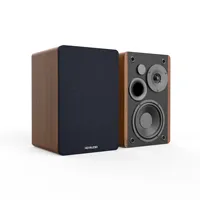 50W Powerful Channel 2.0 TV Sound System Super Bass Active Wood Grain Bookshelf Speaker Support Bluetooth /RCA/Optical/USB Input