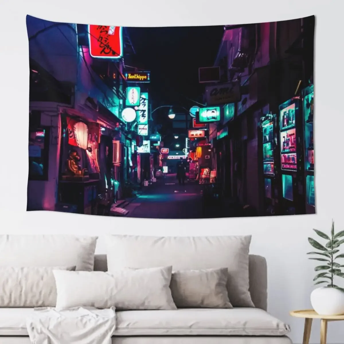 Late Night in Shinjuku's Golden Gai Tapestry Room Design Room Decor For Girls Decoration Room Funny Tapestry