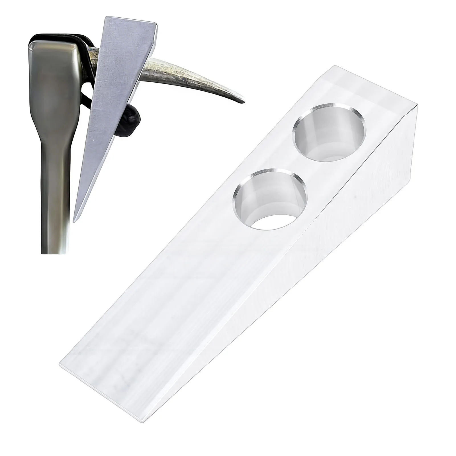 Aluminum Alloy Firefighter Wedge Door Control Tool Metal Door Stop Wedge Bungee Cord Emergency Rescue Firefighting Security