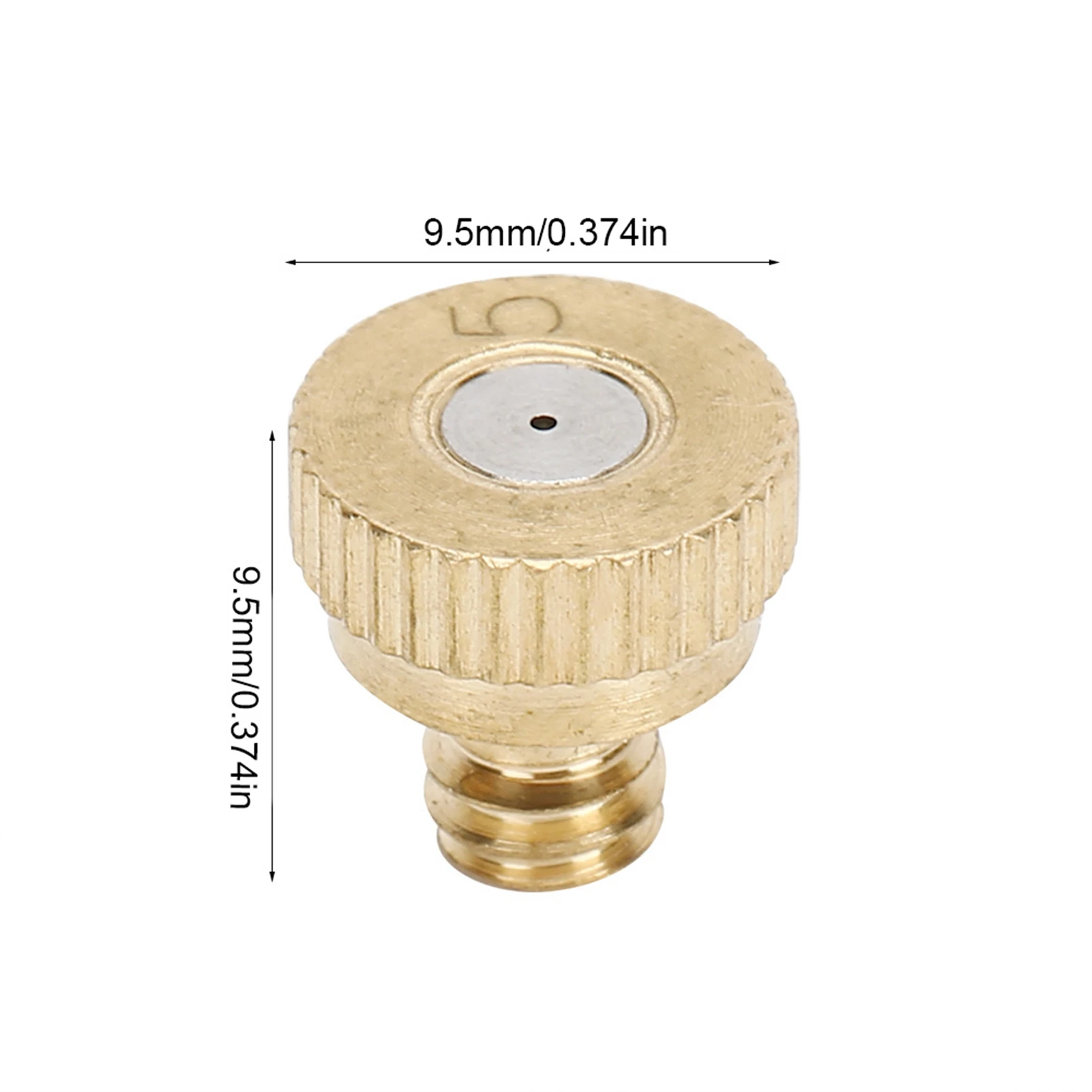 10PCS Atomizing Nozzle Brass Material 0.5mm Low-Pressure Nozzle Fine Workmanship Anti-Corrosion / Low Fluid Pressure Quicker