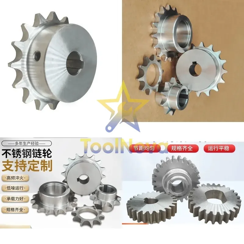 2026Hotsale* 304 stainless steel sprocket double pitch 2  3  4  5 minutes, gear drawing, sample