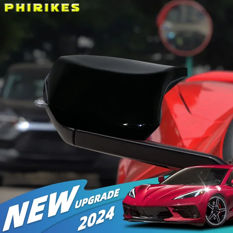 

Накладки на боковые зеркала из карбона для Chevrolet Corvette C8 2020-2024, комплект автозапчастей