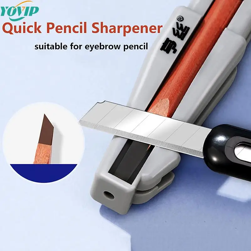 Eyebrow Pencil Sharpener Pen Sharpening Tip Thin Tool For Semi-Permanent Eyebrow Makeup Profiler Pen Makeup Tool Salon Household