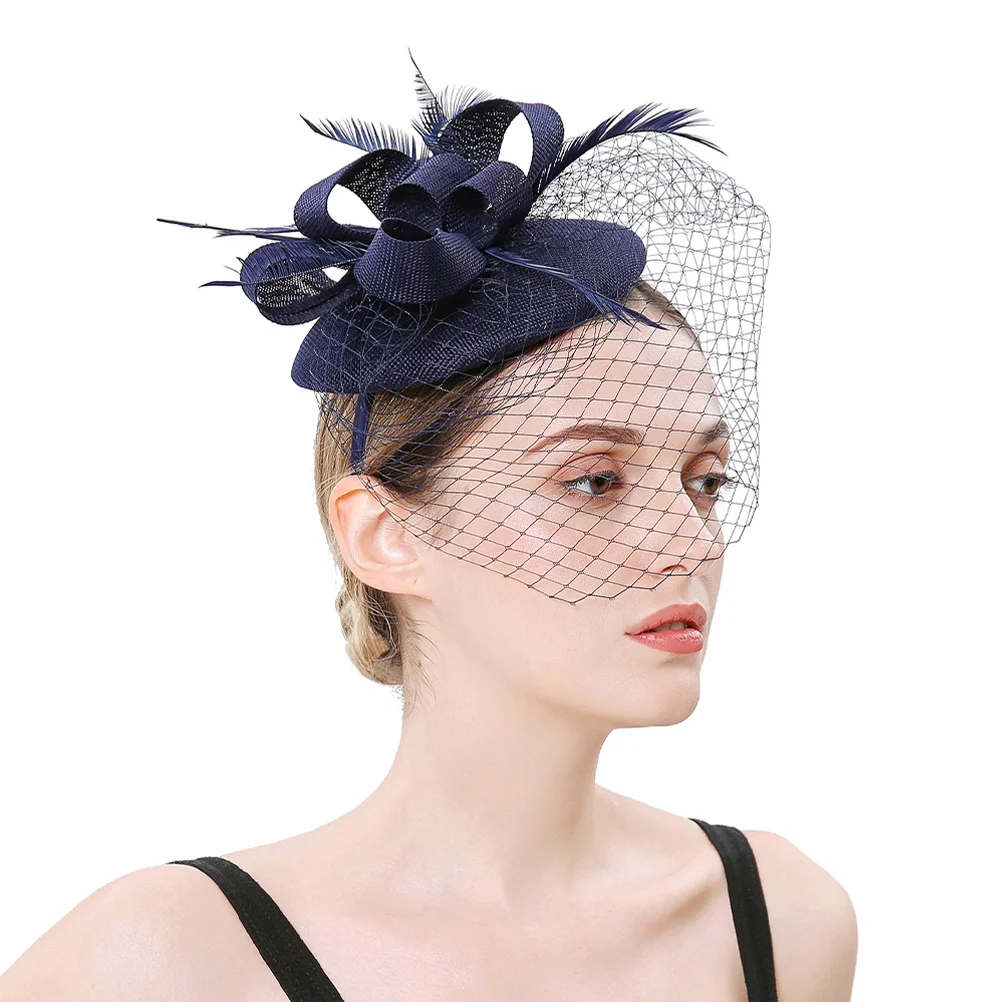 

1 Piece Flower Headband Fascinator Elegant Mesh Veil Hair Clip for Women Party Wedding Tea Party Banquet Headdress