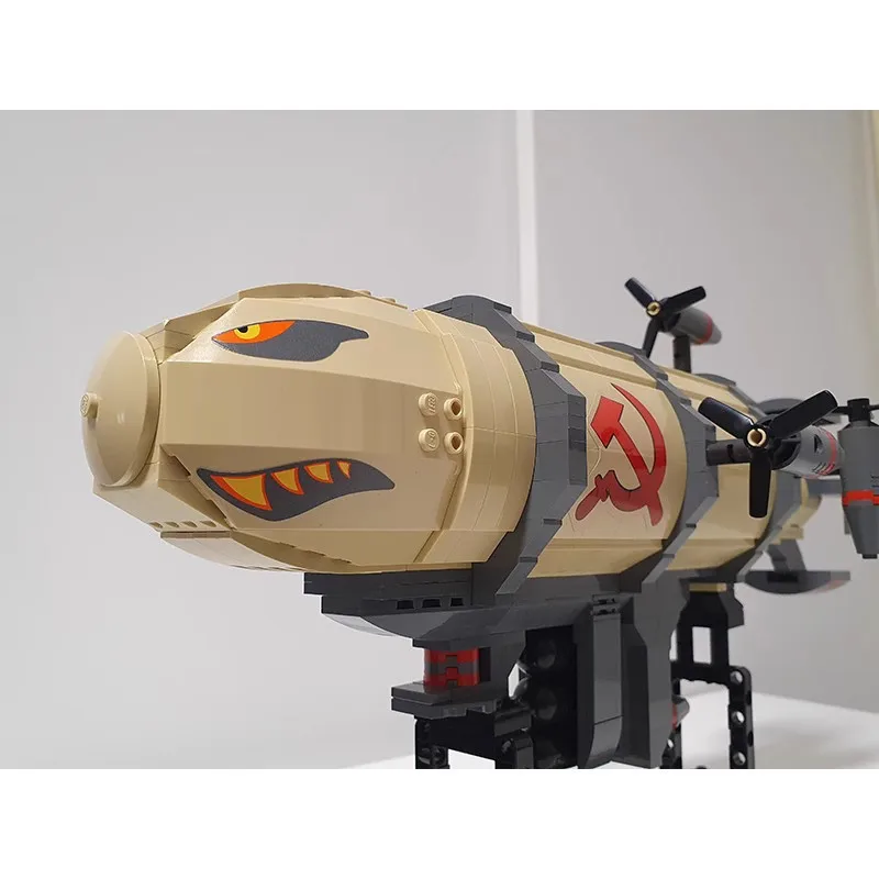 MOC Building Blocks Kirov Airship Tank ทหารถังของขวัญสร้างสรรค์ปริศนาอาคารบล็อกชุด