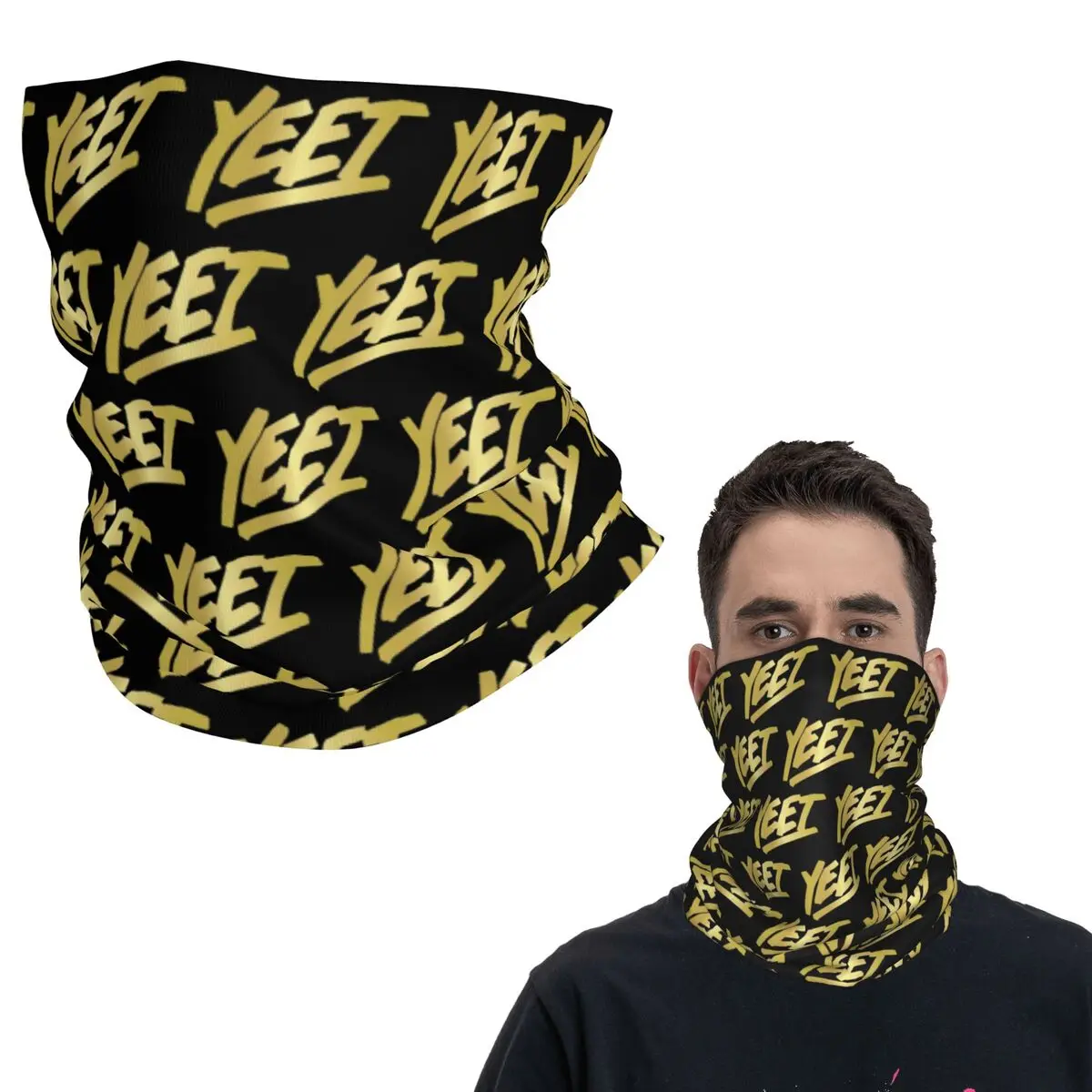 

Бандана Lazar Beam Jey Uso Yeet, маска на шею с принтом, шарф, теплая маска для лица для мужчин, женщин, взрослых, дышащая