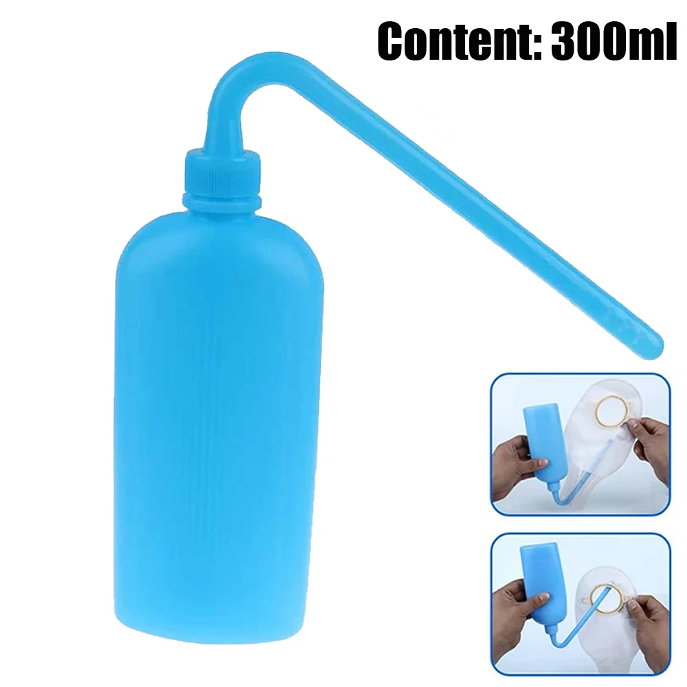 

1 Piece 300ml Feminine Hygiene Cleaning Colostomy Bag Plastic Wash Bottle Ostomy Pouches Sprayer Bags Supplies