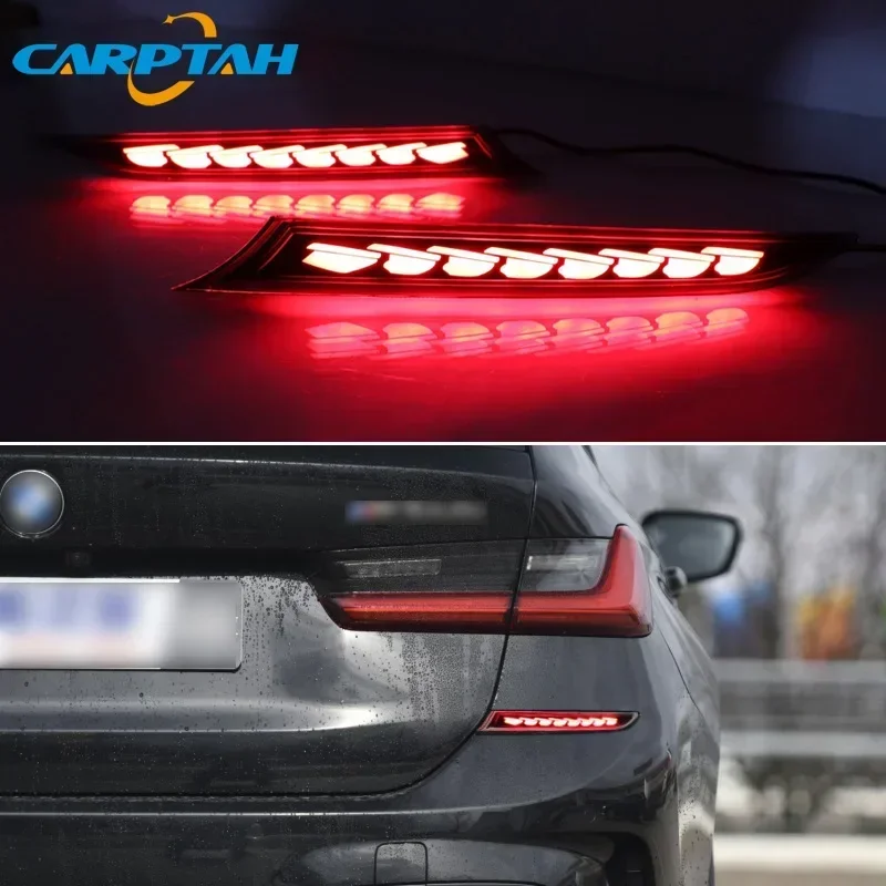 Car LED 12V Rear Bumper Lamps For BMW 3S G20 G28 Brake Light Turn Signal Backup Reflector Lamp Reverse Fog Taillights