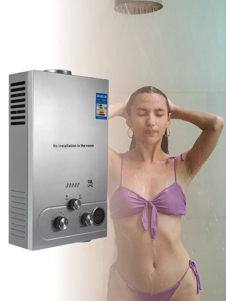 VEVOR Propaan LPG Boiler Gas Rvs Tankless Propaan Gas LPG Boiler Huishoudapparaat 6L-18L Boiler - afbeelding 2