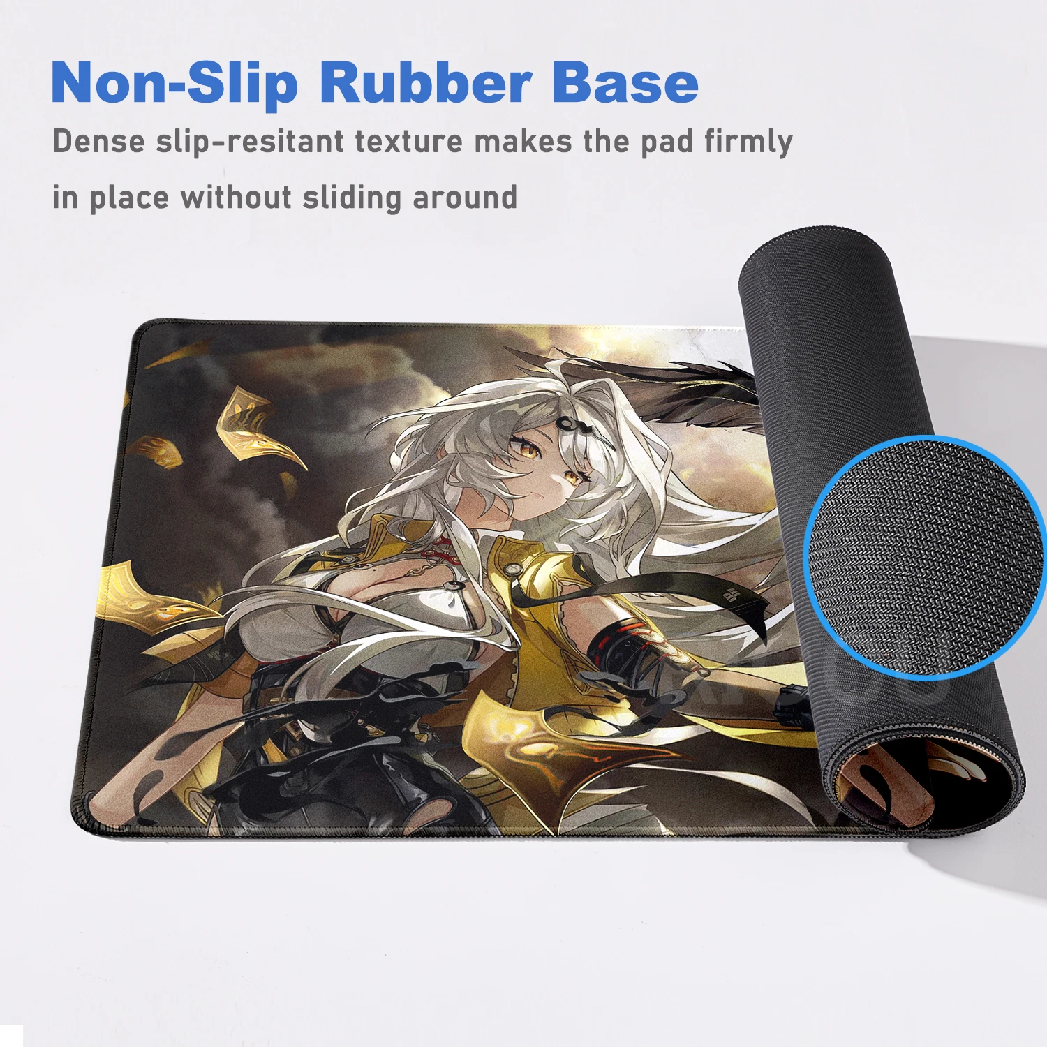 Zenless Zone Zero Mouse Pad ZZZ Large Game Rubber Desk Mat Anime Yixuan Mousepad Locking Edge Keyboard Mat 40×90 PC Cabinet Rug