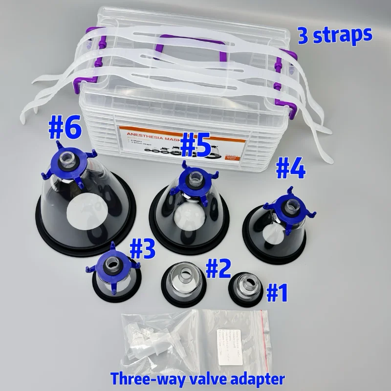 Veterinary Animal Anesthesia Oxygen Nebulizer Breathing Mask For Dog Cat Bird Rat Clinic Hospital Supplies - view 5