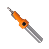 5 PCS Quick Change 8Mm Adjustable Countersink Drill Bit Set Orange Countersink Drill Bit With 5Pcs Replaceable Drill Bits