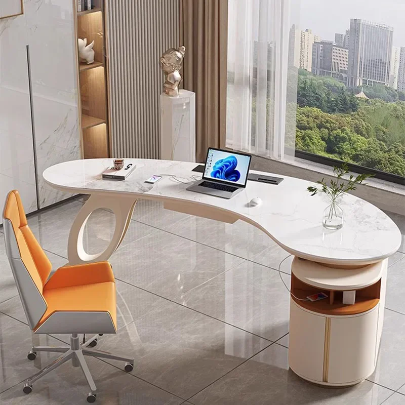 Altezza Scrivania Camera da letto Studente Mobili per ufficio professionali Tavoli da conferenza elevabili Tavolo da studio da gioco a forma di L Casa automatica