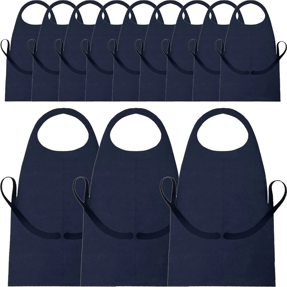 

12Pcs Disposable Aprons Non-Woven Fabric Water-Resistant Oil-Proof Multi-Use Protective Aprons for Cooking Bbq Painting Cleaning