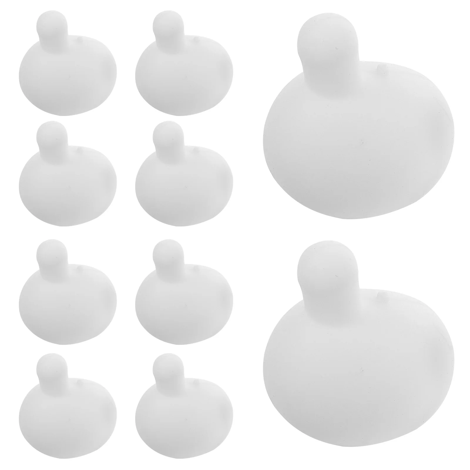 10 szt. Silikonowe wkładki do robienia baniek mydlanych, białe, o wysokiej gęstości, kulki do interaktywnych zabaw sensorycznych, przenośna zabawa na spotkania rodzinne.