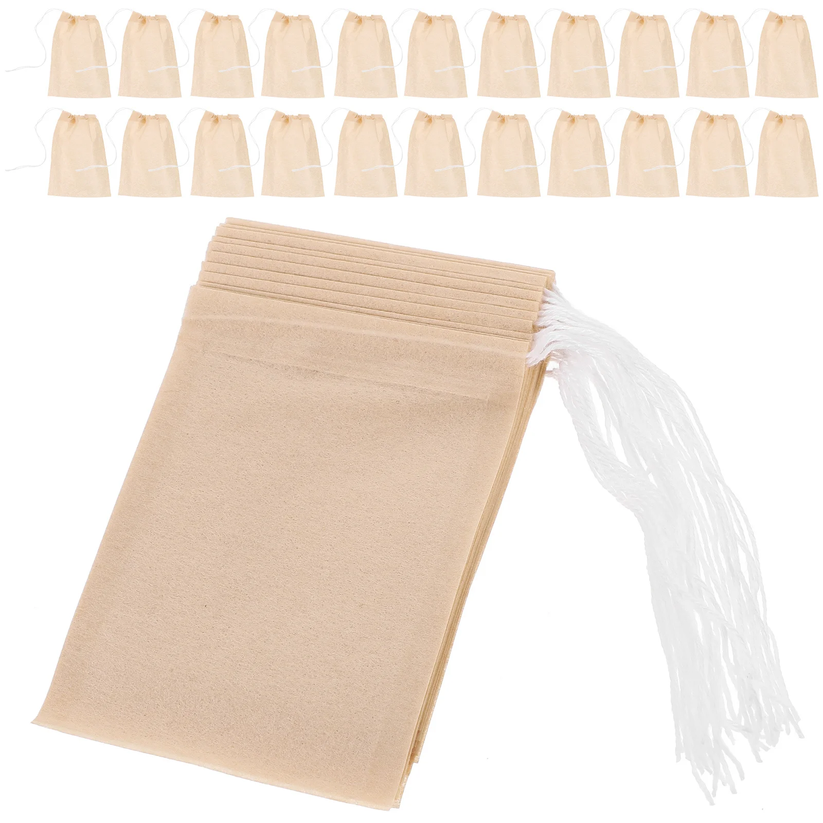 

300Pcs Drawstring Tea Filter Bags Paper Infuser Sachets for Loose Tea Coffee Spices Herbal Medicine Easy Filter Pouch