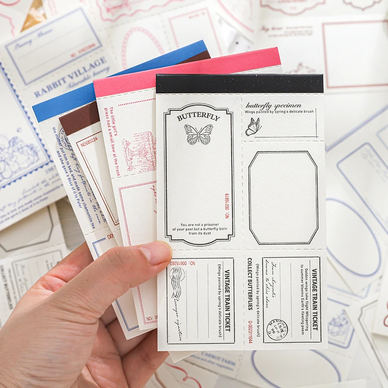Journal GO 30 Stück Handwerk Vintage Scrapbooking Papier Retro Kunst Junk Journal Dekor DIY Material Papier Schule Büro Briefpapier