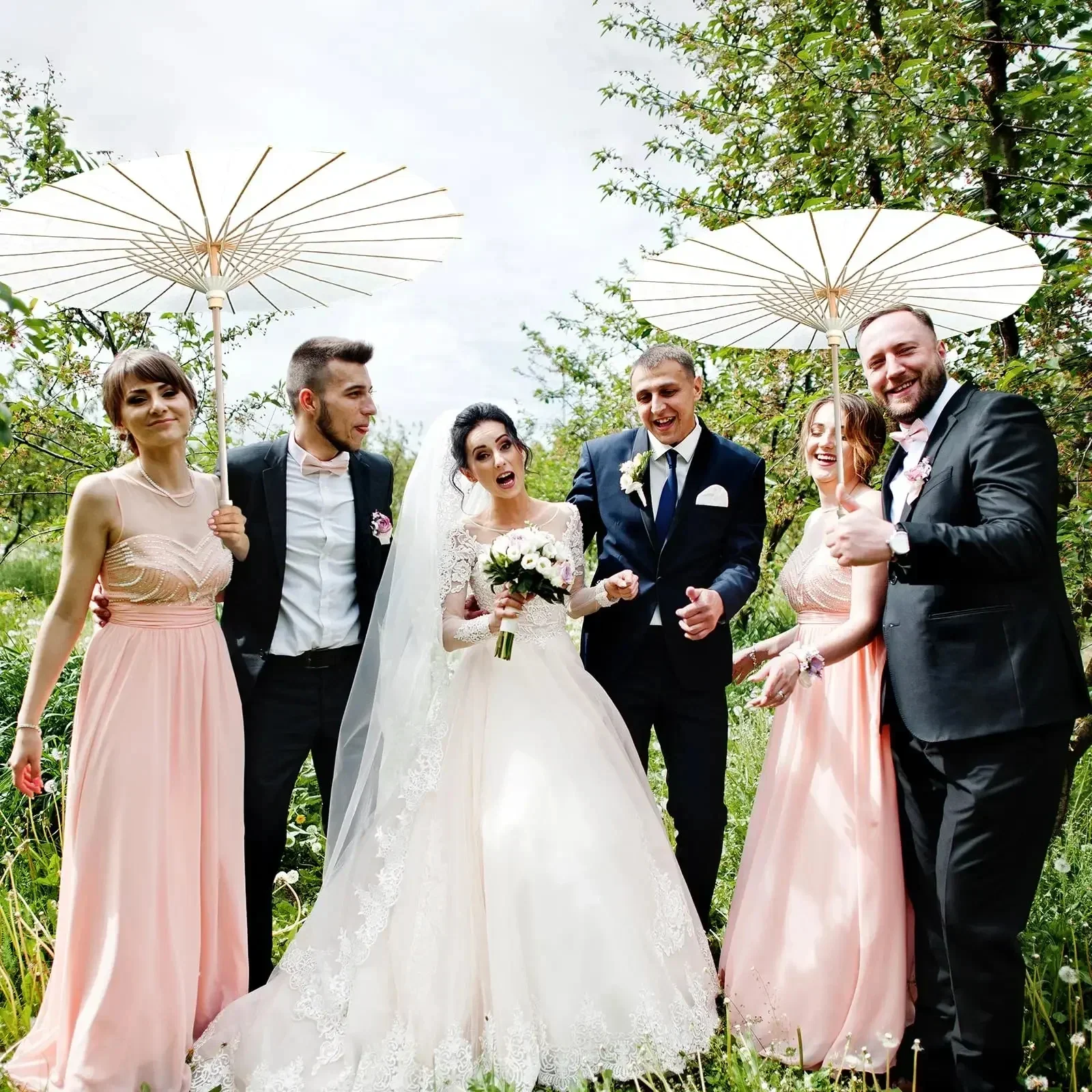 

60/80 см свадебные бумажные зонтики с китайской деревянной ручкой, белый DIY деревенский реквизит для фотосъемки для детского душа, вечеринки