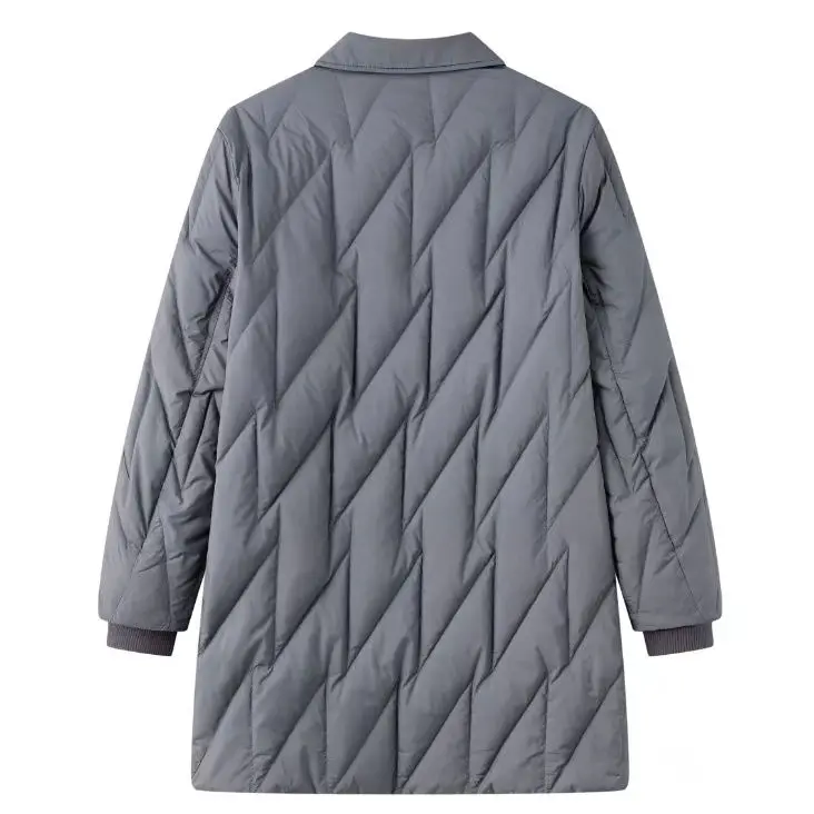 2025秋冬 レディース ダウンジャケット 通勤スーツカラー 防風ダウンジャケット