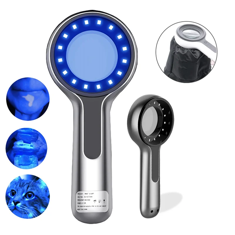 【مشعبية】مصباح الخشب محلل الجلد بالأشعة فوق البنفسجية مكبرة لجمال الوجه اختبار ضوء المصباح الخشبي لاختبار تحليل العناية بالبشرة