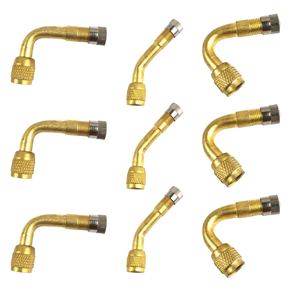 9pcs 45/90/135 Degree Bent Tyre Tube Valve Extension Adapter For Moto Truck Car Automobiles Maintenance Tools