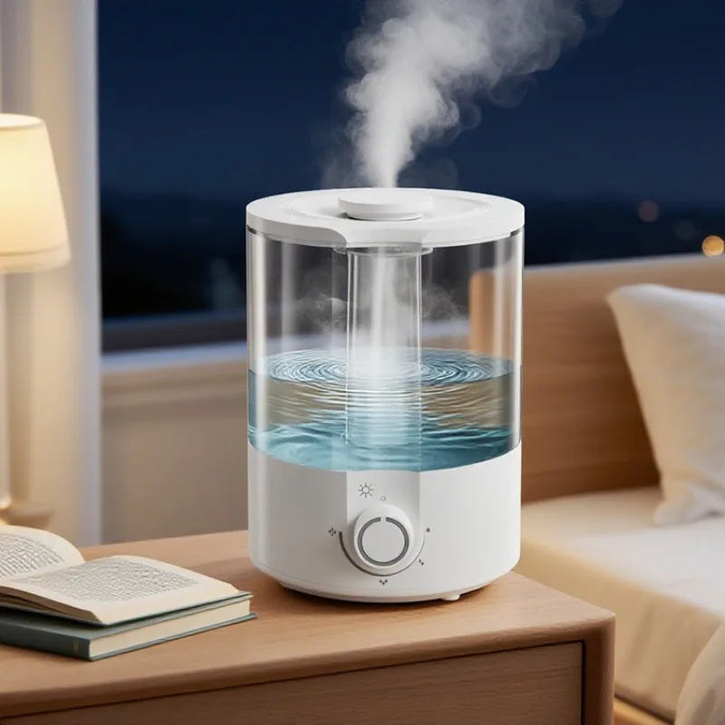 

2.5L Portable Cold Mist Ultrasonic Desktop Small Humidifier Plastic Aromatherapy Home Bedroom Baby Room Air Humidifier