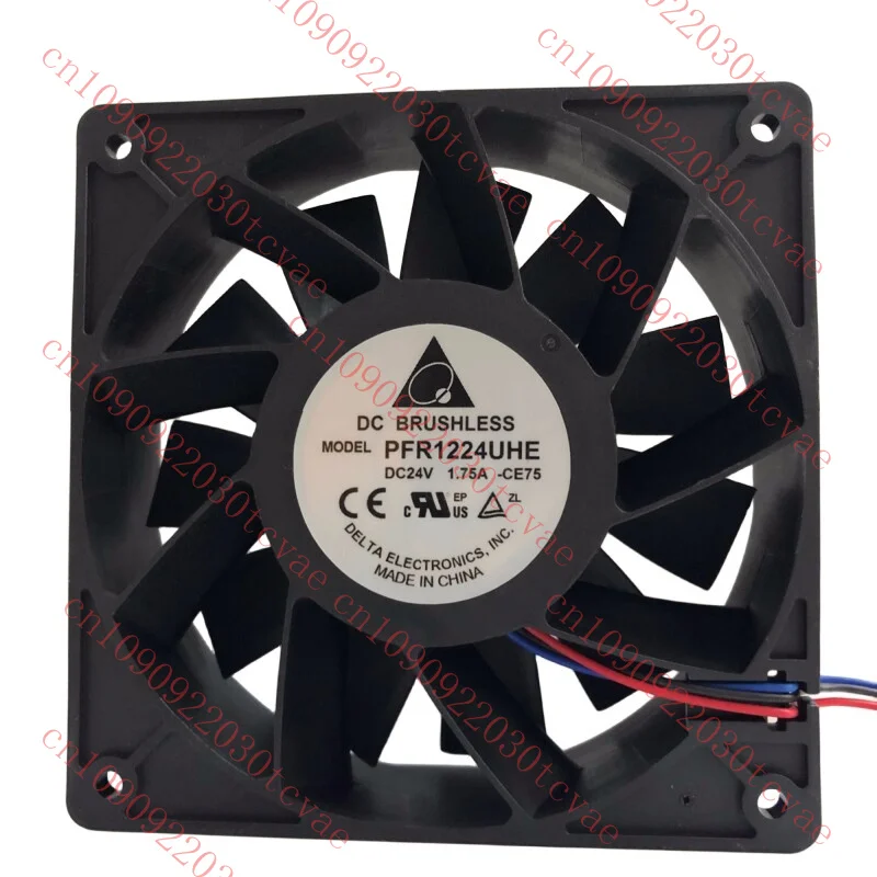 

Genuine New PFR1224UHE -CE75 DC24V 1.75A 3 Lines 120*120*38mm Square Cooling Fan