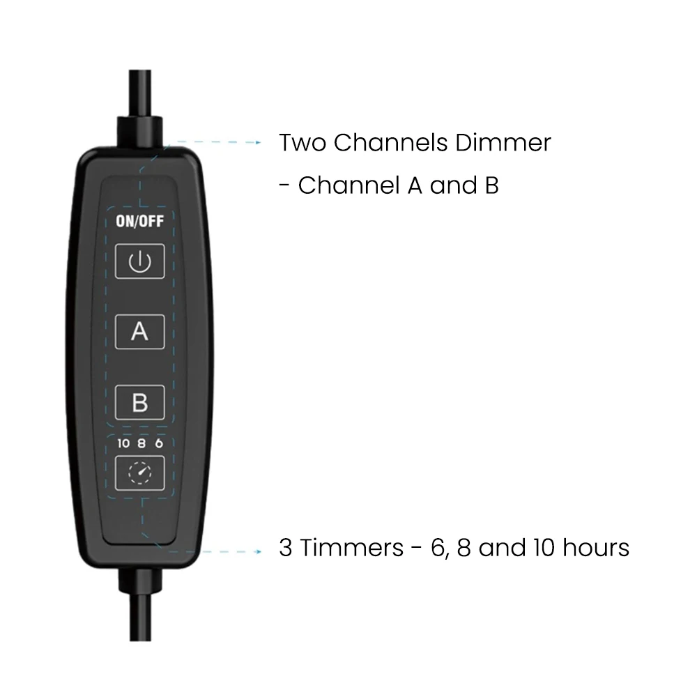 الأطياف SP20 20 واط الطيف الكامل يعتم توقيت المياه المالحة البحرية المياه العذبة Refugium خزان الأسماك نانو LED حوض السمك الخفيفة #4