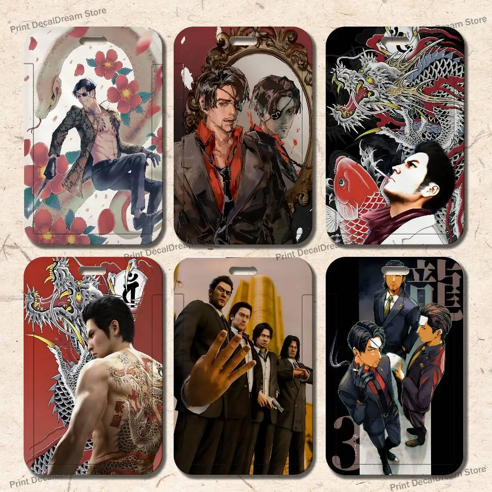 

Japanese Game Y-Yakuza K-Kiryu Dragon Bank Credit Card Holder Wallet Bus ID Name Racer Card Holder Business Card Holder