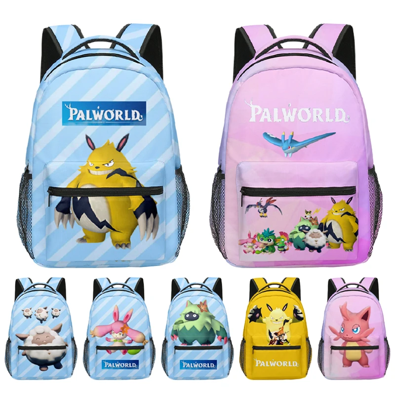 

Palworld Kids Backpack Cartoon Anime Printing Schoolbag for Boys Girls Large-Capacity Laptop Backpacks Waterproof School Bags