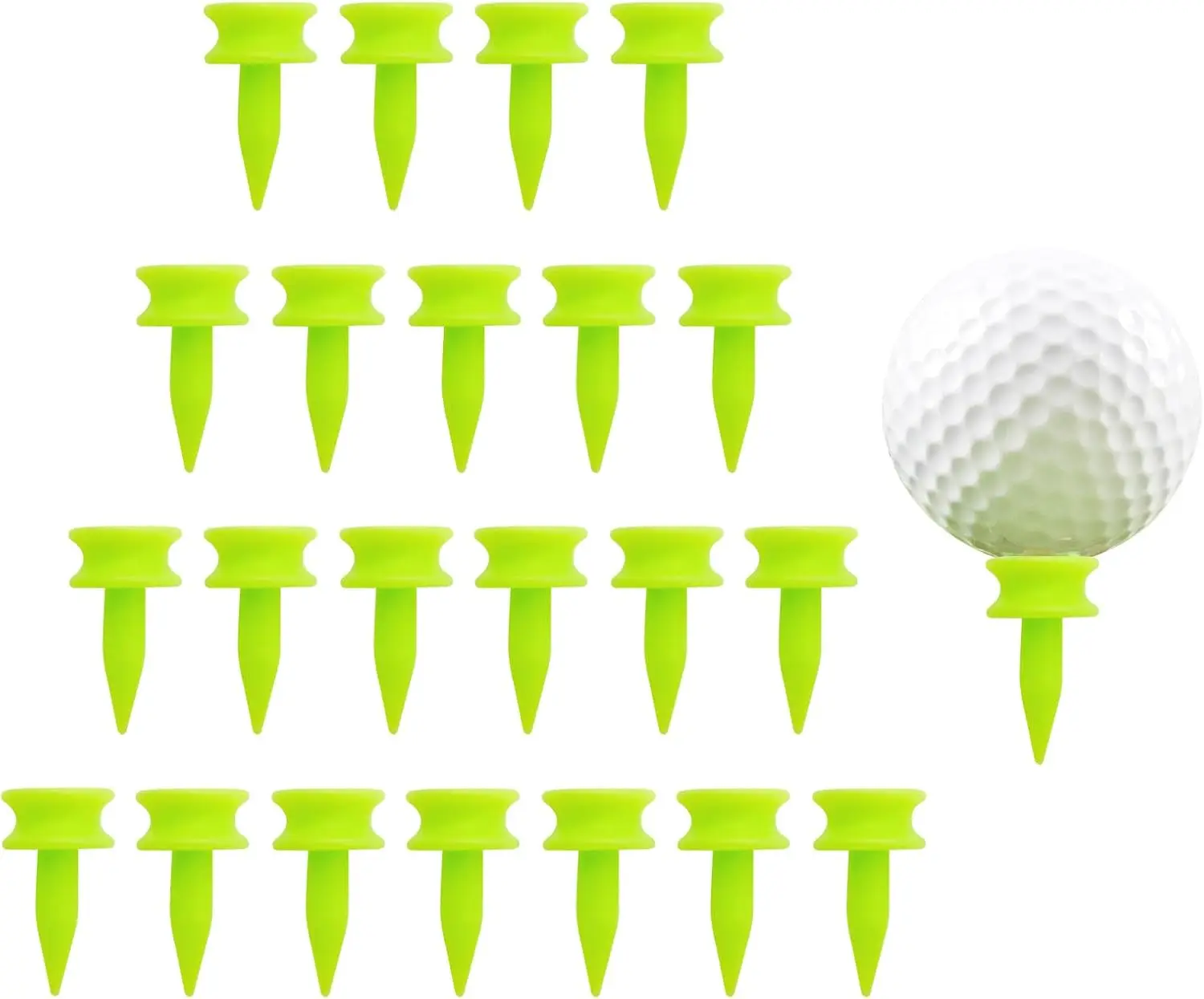 100pcs High-quality Golf Tees/golf Studs/training Aids/suitable for Golf Practice and Competition/excellent Gifts for Golf Fans