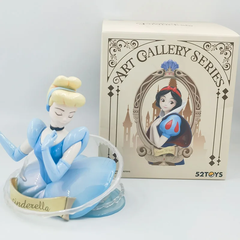 Оригинальная серия принцесс Диснея, художественная галерея, слепая коробка, фигурка Белоснежки Ариэль, Золушка, настольные украшения, коллекция игрушек, подарки