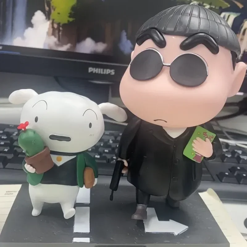 

16 см Аниме Crayon Shin-chan экшн-фигурка модели женский косплей платиновая Статуэтка саблей коллекционные игрушки рождественские подарки