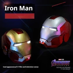 Iron Man Jarvis Helmet Wearable Electric Deformable Luminous Mechanical Mask Glowing Eyes Adult Children Cosplay Birthday Gifts