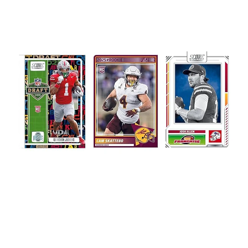 2025–26 Panini Score NFL Football Blaster Box بطاقات التداول الرسمية تتضمن بطاقات Rookie المتوازية والإدخالات المختومة