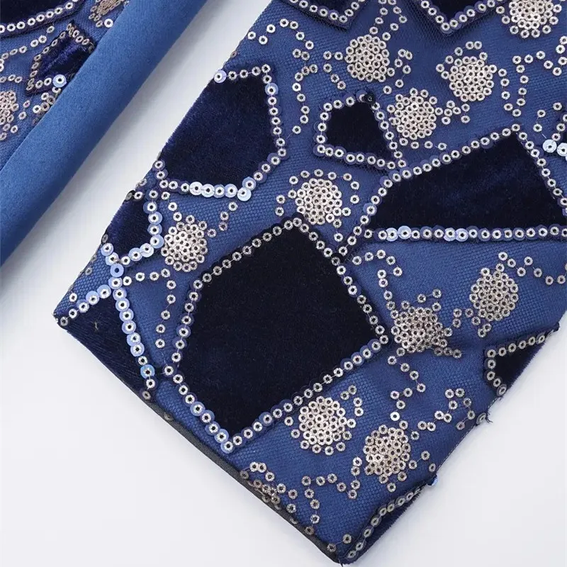 جديد الرجال المرقعة الترتر العروس زر واحد سترة الأزرق/الأخضر المألوف أوم الزفاف مأدبة فستان الحفلات الحلل معاطف