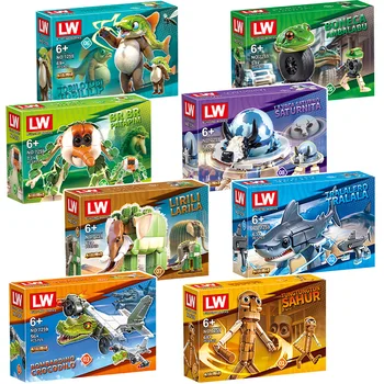 Italian Brainrot Animals Tung Tung Tung Sahur Building Block...