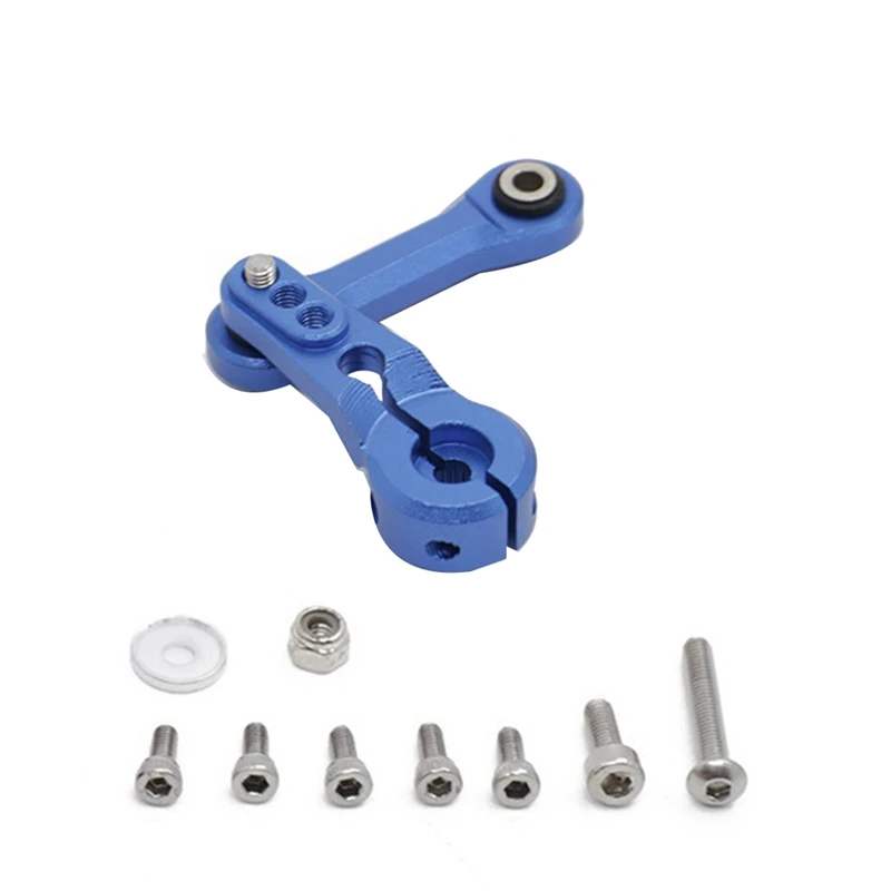 Metall Vorne Und Hinten Link Stange Spurstange Mit 25T Servo Arm Lenkung Link Stange Für RC Auto ARRMA 1/8 KRATON OUTCAST 6S Teile Blau