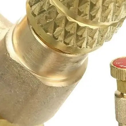 R410A Air Conditioning Refrigerant Charging Hose with for r32 Control Valve, 14' 5/16', Copper Material, Easy Installation