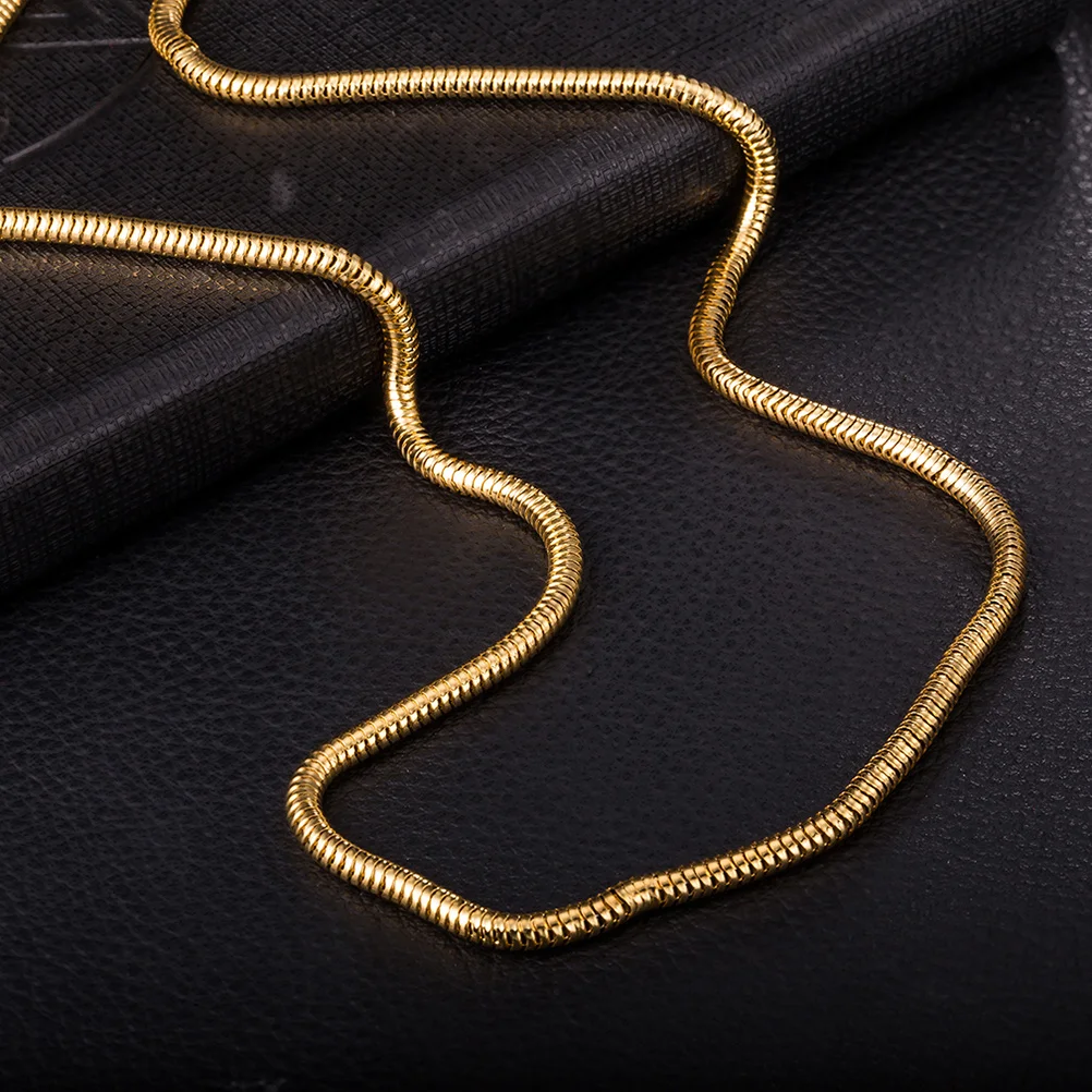 

Men's Hemp Rope Necklace Golden Dropshipping Curb Chain Jewelry Women's Necklaces
