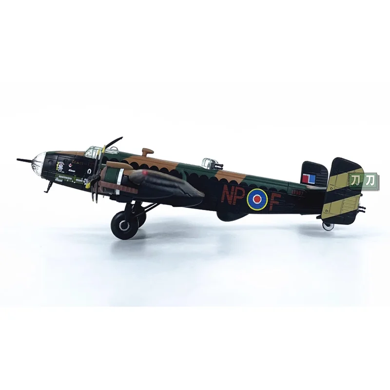 Pressofuso In Scala 1/144 Britannico Halifax Bomber Modello In Lega Modello di Caccia Finitura PIANES Collezione Decorazione Display Regalo Per Bambini