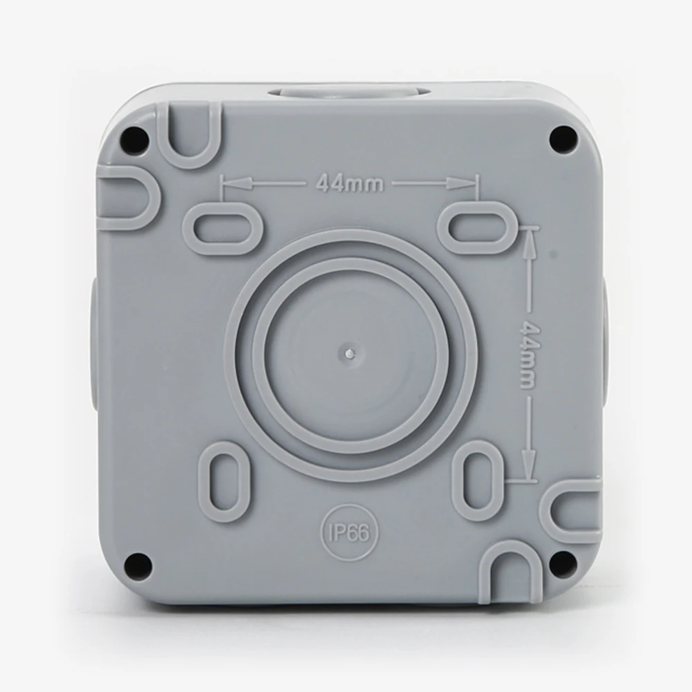 Saklar Dinding Luar Ruangan Berperingkat IP66 - Tombol Tekan Tahan Cuaca, 1 Gang 20A Untuk Kotak Sambungan Rumah & Taman Saklar Luar Ruangan Tahan Air