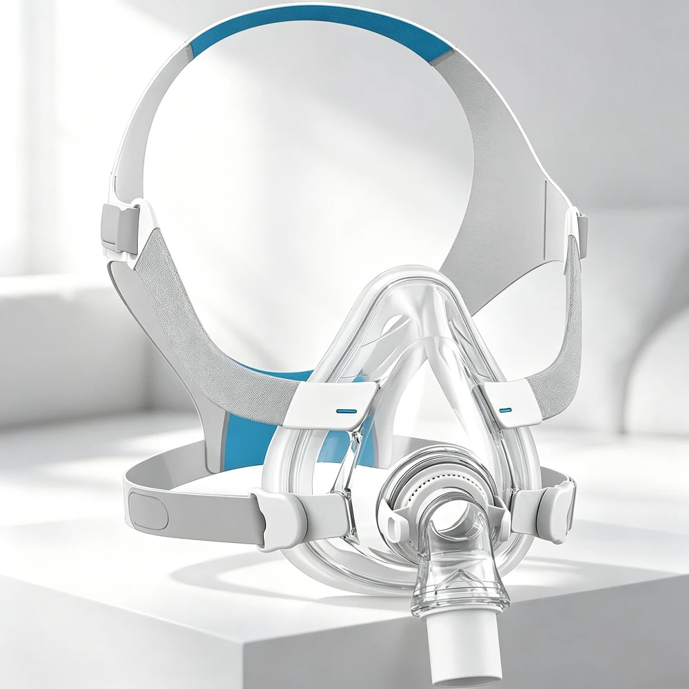 AirFit F20 Full Face CPAP Mask Complete Set, Replacement Kit Includes Cushion, Frame, Headgear, Elbow & Clips, Anti Snoring Mask