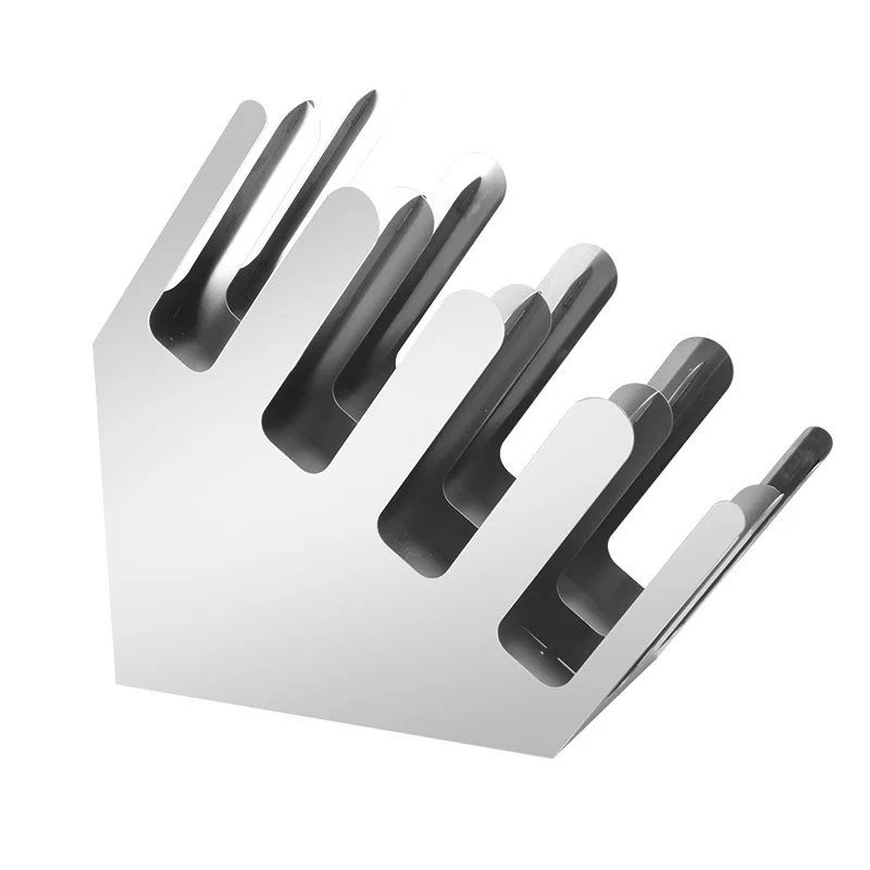 Stainless steel oblique four-grid cup holder, milk tea paper cup holder, stainless steel cup rack, coffee milk tea shop